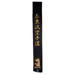 Ceinture Noire matsuru Brodée Shito Ryu Karaté Do