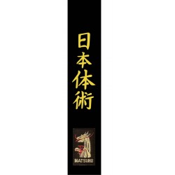 Ceinture Noire MATSURU Brodée nihon tai jitsu