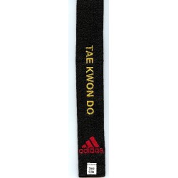 Ceinture Noire ADIDAS Brodée TAE KWON DO