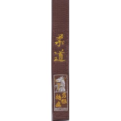 Ceinture Marron MATSURU Brodée Judo